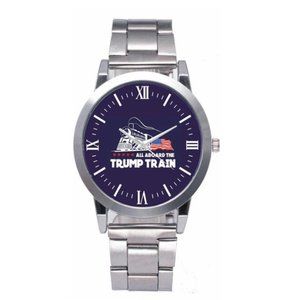 ALL ABOARD THE DONALD TRUMP TRAIN WATCH WRISTWATCH